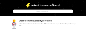 Instant Username Search 搜尋帳號在 100 個社群網站被註冊情形