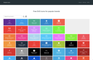 Simple Icons 常見品牌 SVG 免費圖示下載，以 CDN 快速載入圖案