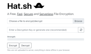 Hat.sh 快速安全可離線使用的免費檔案加密工具，避免被任意開啟檢視
