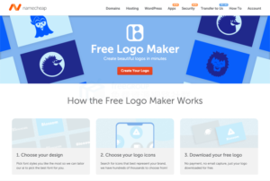 Namecheap Logo Maker 互動式標誌圖案產生器，免費下載 PNG、SVG 檔