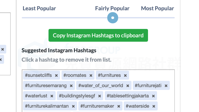 Photerloo Instagram Hashtag and Keyword Generator