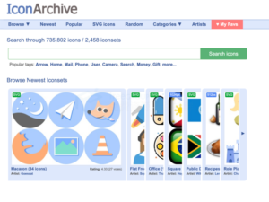 IconArchive 超過 70 萬個免費圖示下載，提供 PNG、SVG 等常用格式