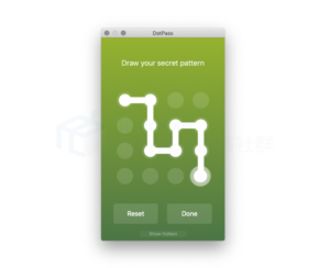 DotPass 利用手勢結合文字產生不同的密碼組合，支援 Mac、iOS 兩大平台