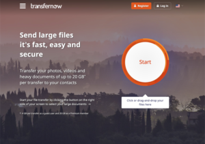 TransferNow 快速傳送大型檔案，支援最大 4 GB 保存七天無下載限制