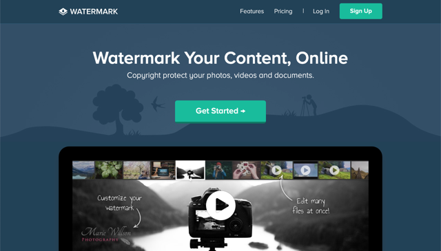 Watermark.ws 線上浮水印工具，保護你的相片影片和文件免於被竊取盜用