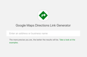 Google Maps Directions Link Generator 為商店建立導航及路線規劃連結