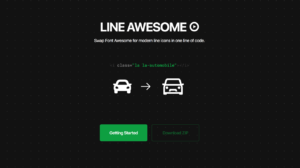 Line Awesome 超過 4000 個免費線稿圖示，修改自知名 Font Awesome