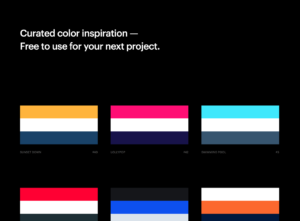 Colorinspire 推薦絕佳色彩組合，下個專案設計拿來試試吧！