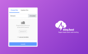 tiiny.host 超簡單免費靜態網站空間，打包上傳 HTML 網頁檔輕鬆架站