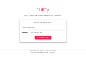 Miny.app 免費、簡單且注重隱私的縮網址，不追蹤紀錄個人資訊