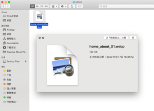 WebPQuickLook 讓 macOS 預覽程式支援 WebP 圖片格式