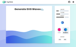 Svg Wave 線上製作波浪背景圖，調整波峰數或高度產生 SVG、PNG 格式