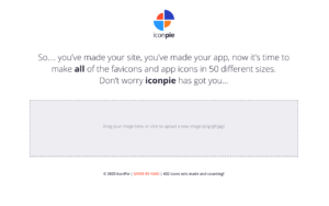 Iconpie 上傳圖片自動產生各種網頁及應用程式專用的圖示尺寸