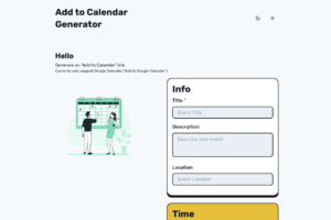 Add to Calendar Generator 產生讓活動資訊可快速新增至行事曆的超連結