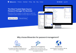 Bitwarden 開放原始碼免費密碼管理器，可匯入其他密碼檔支援常見瀏覽器
