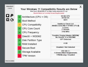 電腦無法升級 Windows 11？WhyNotWin11 告訴你不符合的檢測項目