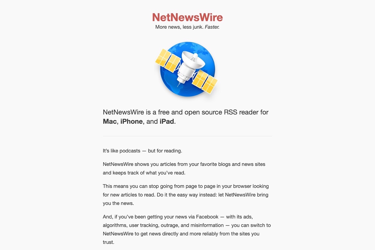 NetNewsWire 免費、開源 RSS 閱讀器推薦，Mac 和 iOS 應用程式下載