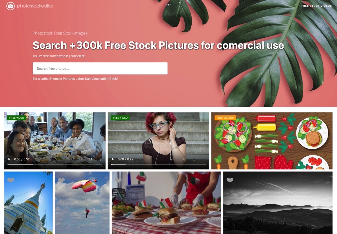 PhotoStock 超過 30 萬張免費相片圖庫，可線上編輯商業用途