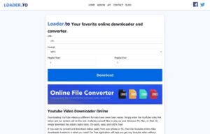 Loader.to 免費影片下載器支援 Facebook、YouTube 播放清單