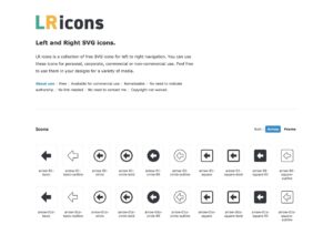 LR icons 收錄大量左右箭頭符號免費 SVG 圖示下載