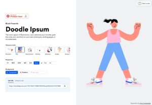 Doodle Ipsum 產生插圖測試圖片，可選擇樣式和指定尺寸