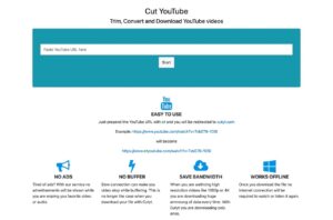 Cut YouTube 整合影片裁切剪輯、轉檔和下載功能