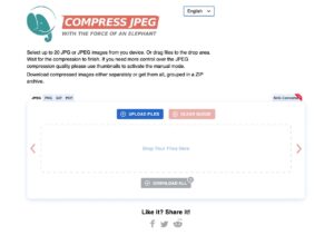 Compress JPEG 免費圖片壓縮服務，支援四種格式單次可處理 20 張
