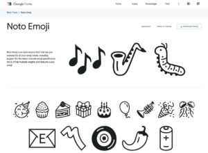 Google Noto Emoji 免費字型下載，收錄超過 3000 個簡化表情符號