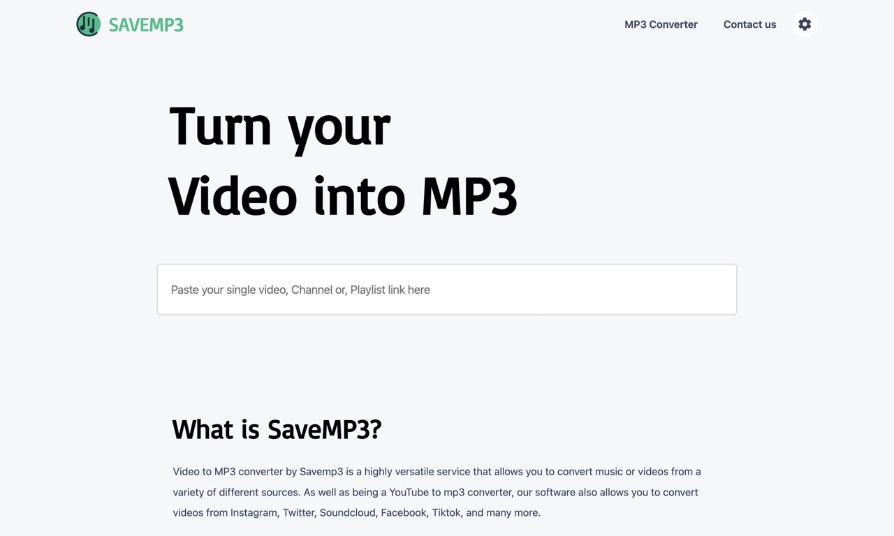 Savemp3 將網路影片下載為 MP3 可選擇不同畫質或檔案格式