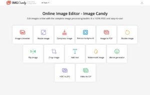 Image Candy 免費圖片編輯服務，整合轉檔、壓縮、去背和調整尺寸功能