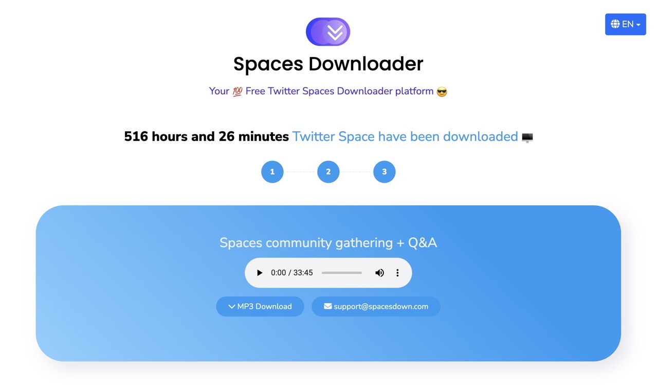 Spaces Downloader
