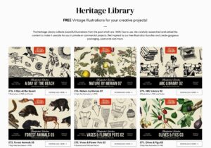 Heritage Library 超過 270 套復古插圖免費下載