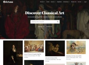Artvee 整合世界各大美術館博物館作品，免費下載高畫質藝術圖庫
