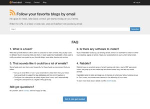 Feedrabbit 使用 Email 追蹤喜愛的網誌，更新時從信箱接收內容
