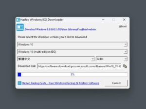 Hasleo Windows ISO Downloader：從微軟官網下載 Windows 8.1 / 10 / 11 光碟映像檔工具
