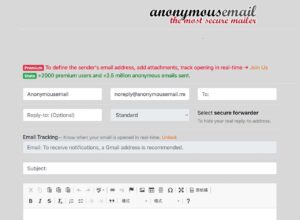 AnonymousEmail 線上匿名寄信服務，寄送 Email 不用開小帳號