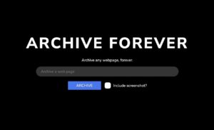 Archive Forever 在區塊鏈建立永久保存的網頁畫面備份和截圖