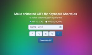 Gifboard 將鍵盤快捷鍵製作為 GIF 動態圖，支援 Mac 和 Win