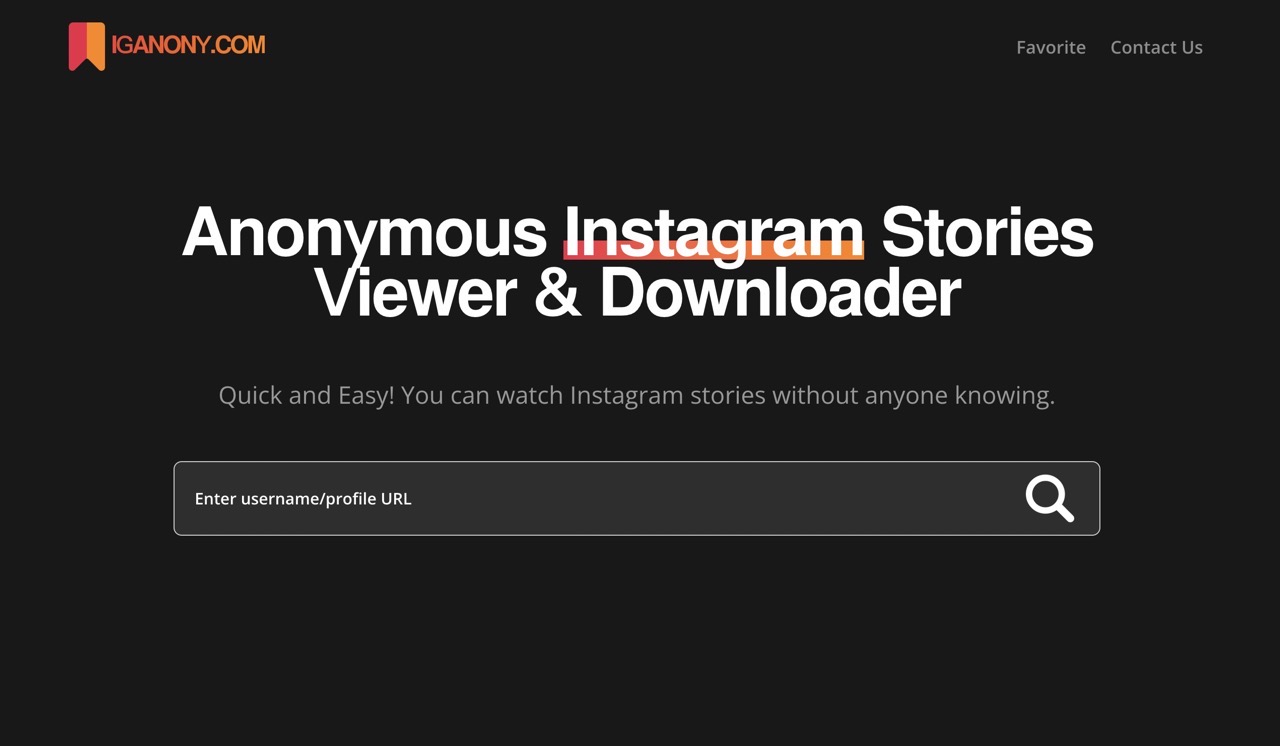 IgAnony 匿名偷看 Instagram 限時動態，還能下載保存相片影片
