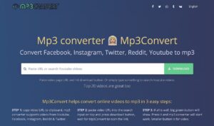 Mp3Convert 將 YouTube、Facebook 和 IG 影片下載 MP3 格式