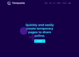 Tempaste 免註冊快速建立網頁，可自訂失效日期或加入密碼保護