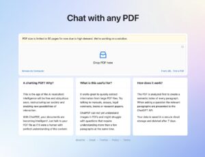 ChatPDF 將 PDF 文件丟給 AI，快速歸納並解答相關問題