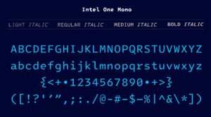 英特爾免費等寬字型 Intel One Mono 下載，輕鬆最佳化程式碼閱讀