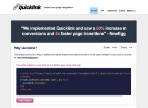 Quicklink 加速網頁載入速度開源程式，提升網站速度與流暢度