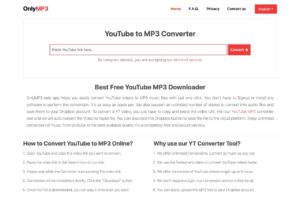 OnlyMP3：免費的一鍵 YouTube 轉 MP3 線上下載工具