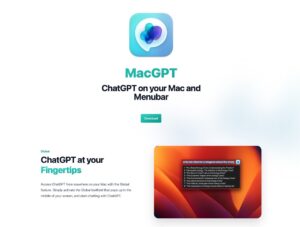 MacGPT 隨時在 Mac 選單或應用程式呼叫 ChatGPT AI