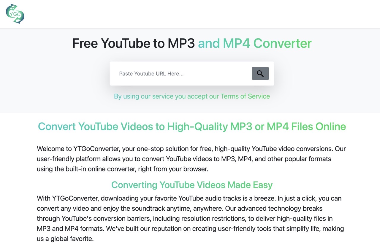 免費線上 YouTube 轉檔工具：YTGoConverter 一鍵將影片轉為 MP3 / MP4