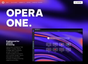 Opera One 免費瀏覽器整合 AI、社群傳訊工具和 VPN 功能，更流暢