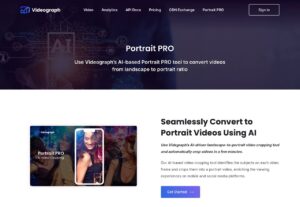 Videograph 「Portrait PRO」運用 AI 技術將橫式影片轉為直向影片