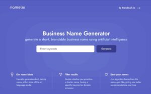 Namelix：AI 助力建立簡短且具創意的企業品牌名稱